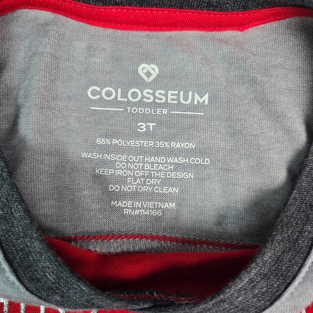 Colosseum Ohio State Buckeyes Toddler Girls Red Bling V-Neck Tee 3T COTS80418 - Picture 4 of 4